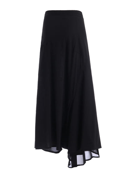 COTTON HARD TWISTED JERSEY ASYMMETERIC PANTS