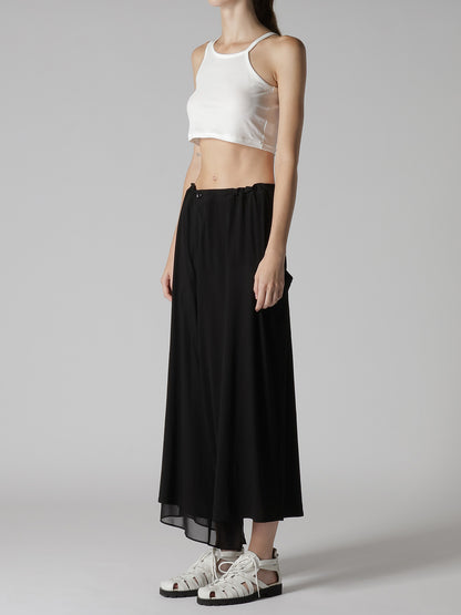 COTTON HARD TWISTED JERSEY ASYMMETERIC PANTS