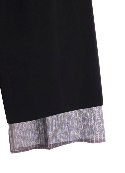 COTTON BROAD GATHERE DOUBLE PANTS