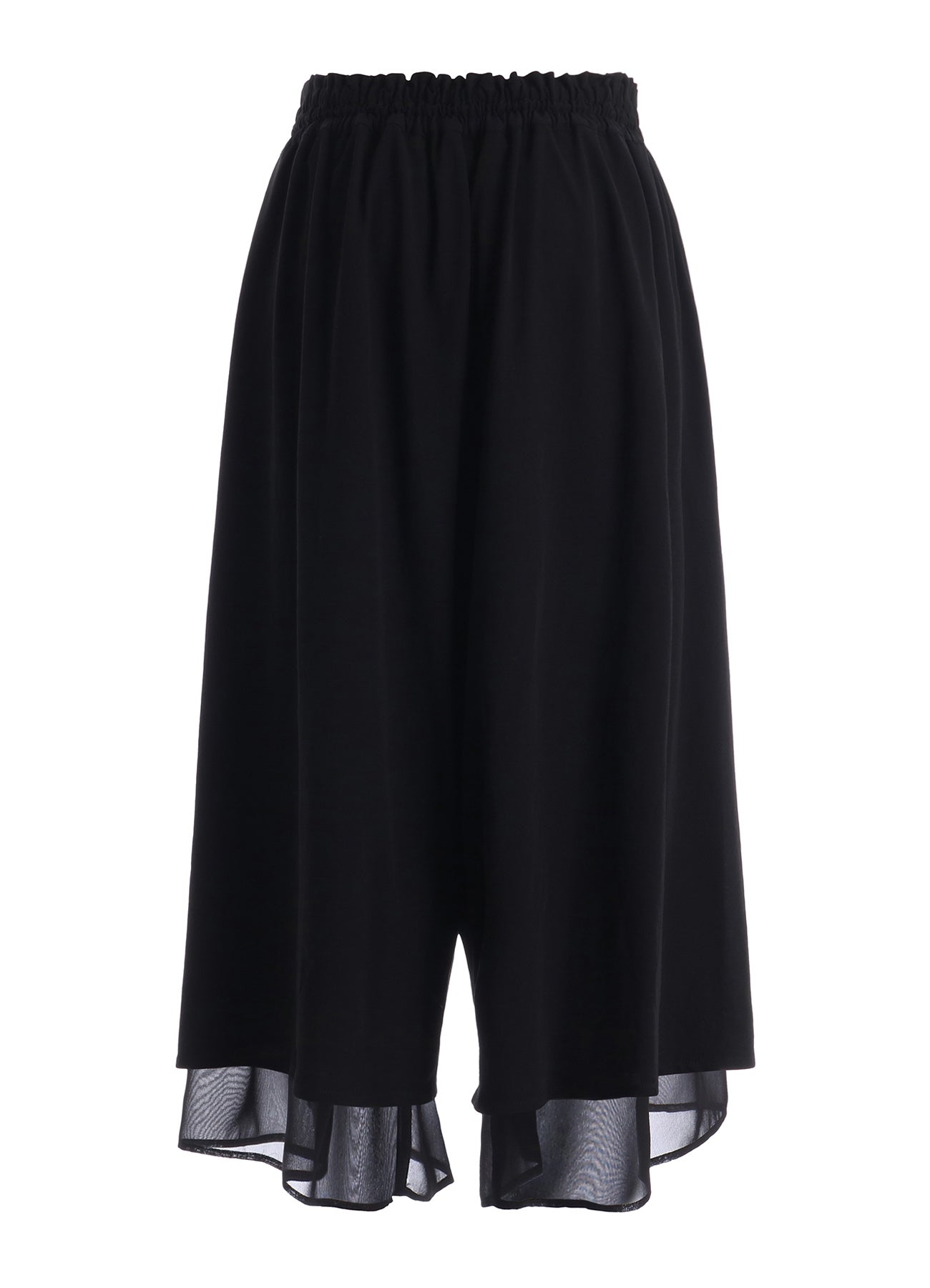 COTTON HARD TWISTED JERSEY GATHERED DOUBLE PANTS