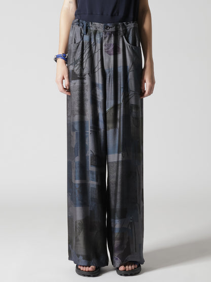 CU/DUNGAREE LIGHT TWILL LONG STRAIGHT PANTS
