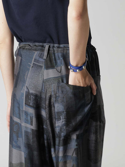 CU/DUNGAREE LIGHT TWILL LONG STRAIGHT PANTS