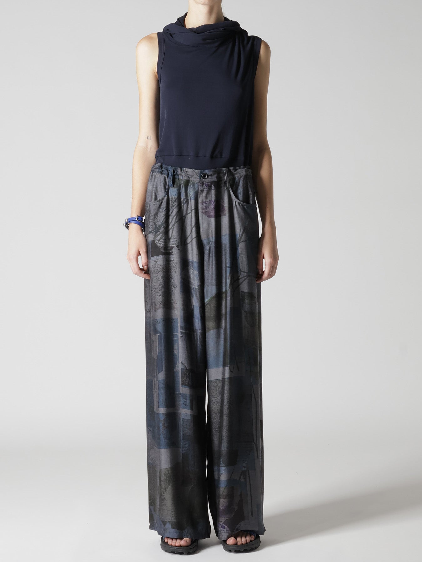 CU/DUNGAREE LIGHT TWILL LONG STRAIGHT PANTS