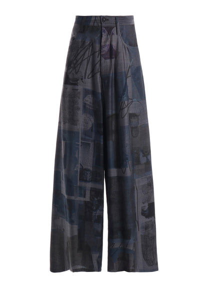 CU/DUNGAREE LIGHT TWILL LONG STRAIGHT PANTS