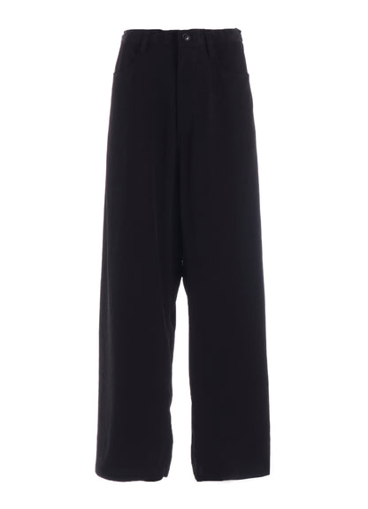 TA/PE CREPE DE CHINE LONG STRAIGHT PANTS