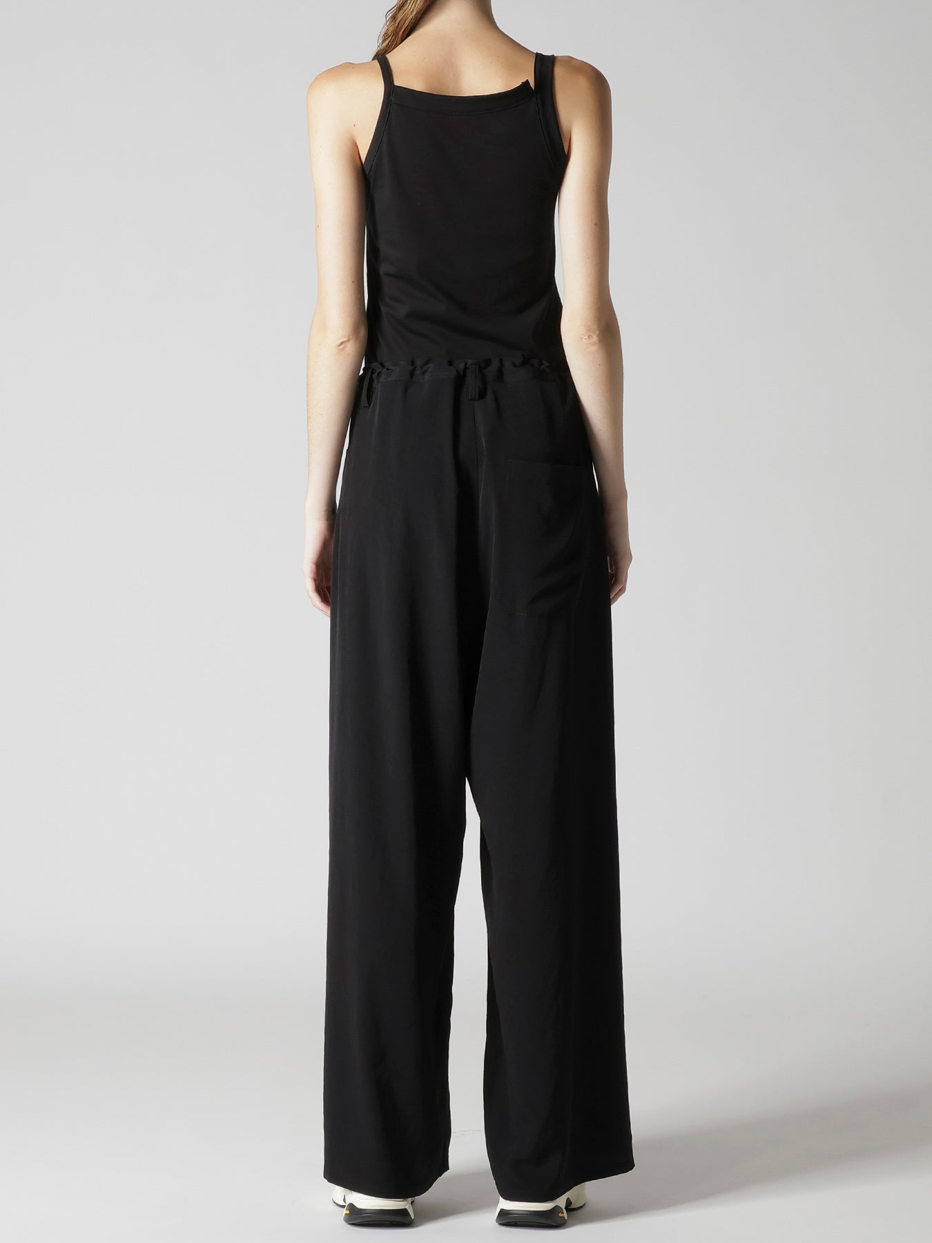 TA/PE CREPE DE CHINE LONG STRAIGHT PANTS