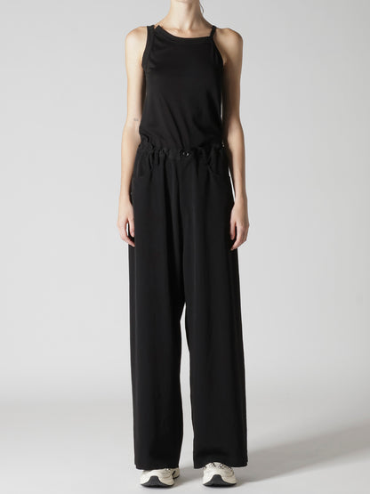 TA/PE CREPE DE CHINE LONG STRAIGHT PANTS