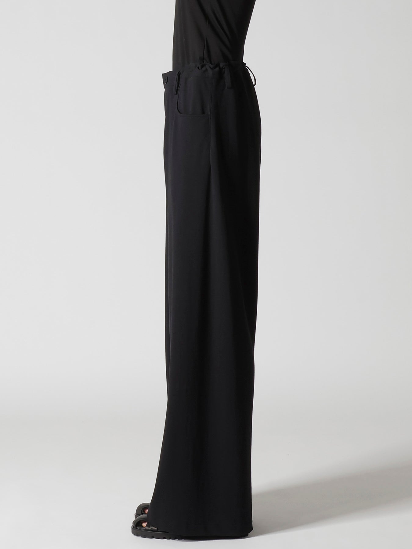 COTTON INLAY LONG STRAIGHT PANTS