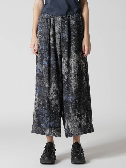 RUG PATTERN JACQUAR FRONT TUCK MACKIN PANTS