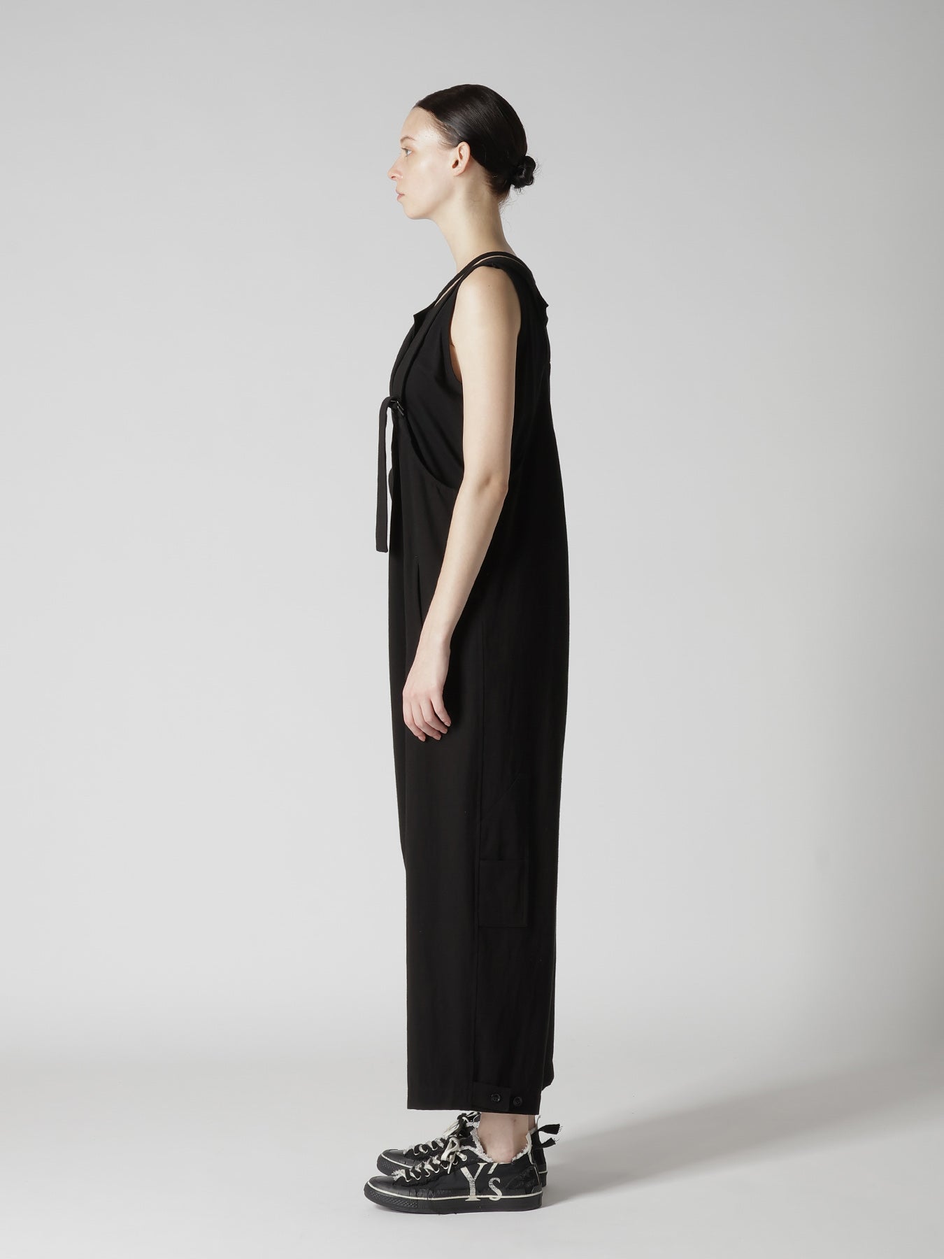 COTTON FLAX GABARDINE OVERALL