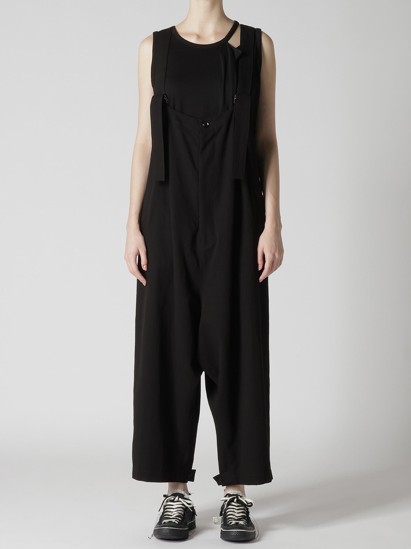 COTTON FLAX GABARDINE OVERALL