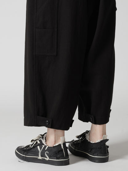 COTTON FLAX GABARDINE OVERALL