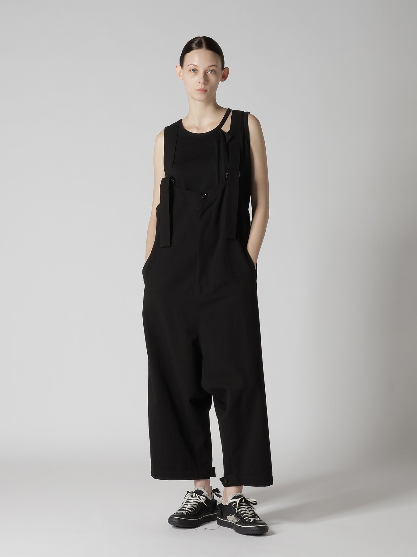 COTTON FLAX GABARDINE OVERALL