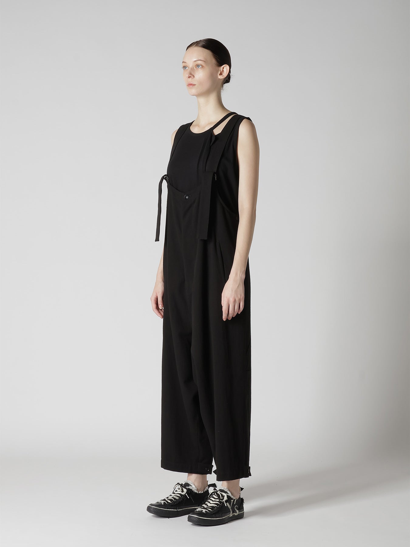 COTTON FLAX GABARDINE OVERALL