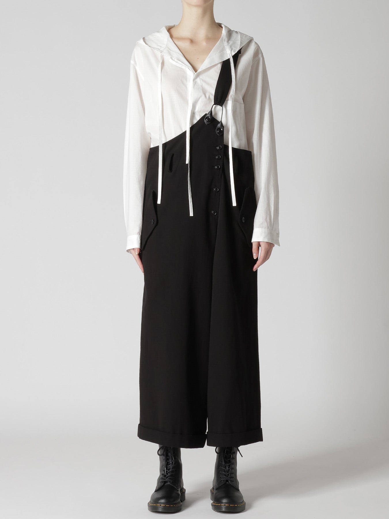 COTTON FLAX GABARDINE CENTER TUCK PANTS – THE SHOP YOHJI YAMAMOTO