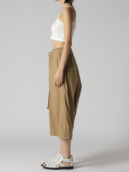 COTTON TYPEWRITER HEM CUFFS SAROUEL PANTS