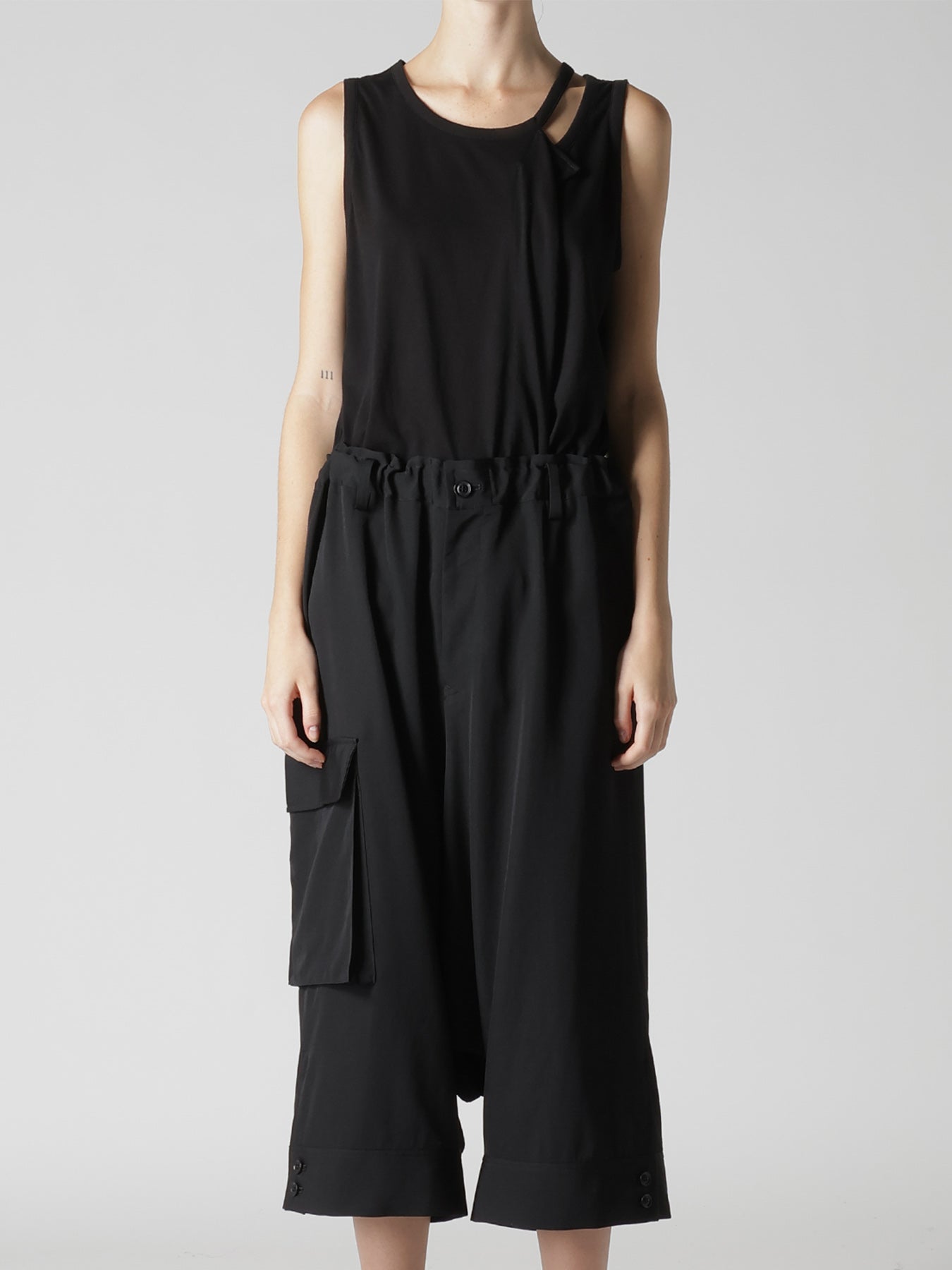 WOOL GABARDINE HEM CUFFS SAROUEL PANTS – THE SHOP YOHJI YAMAMOTO