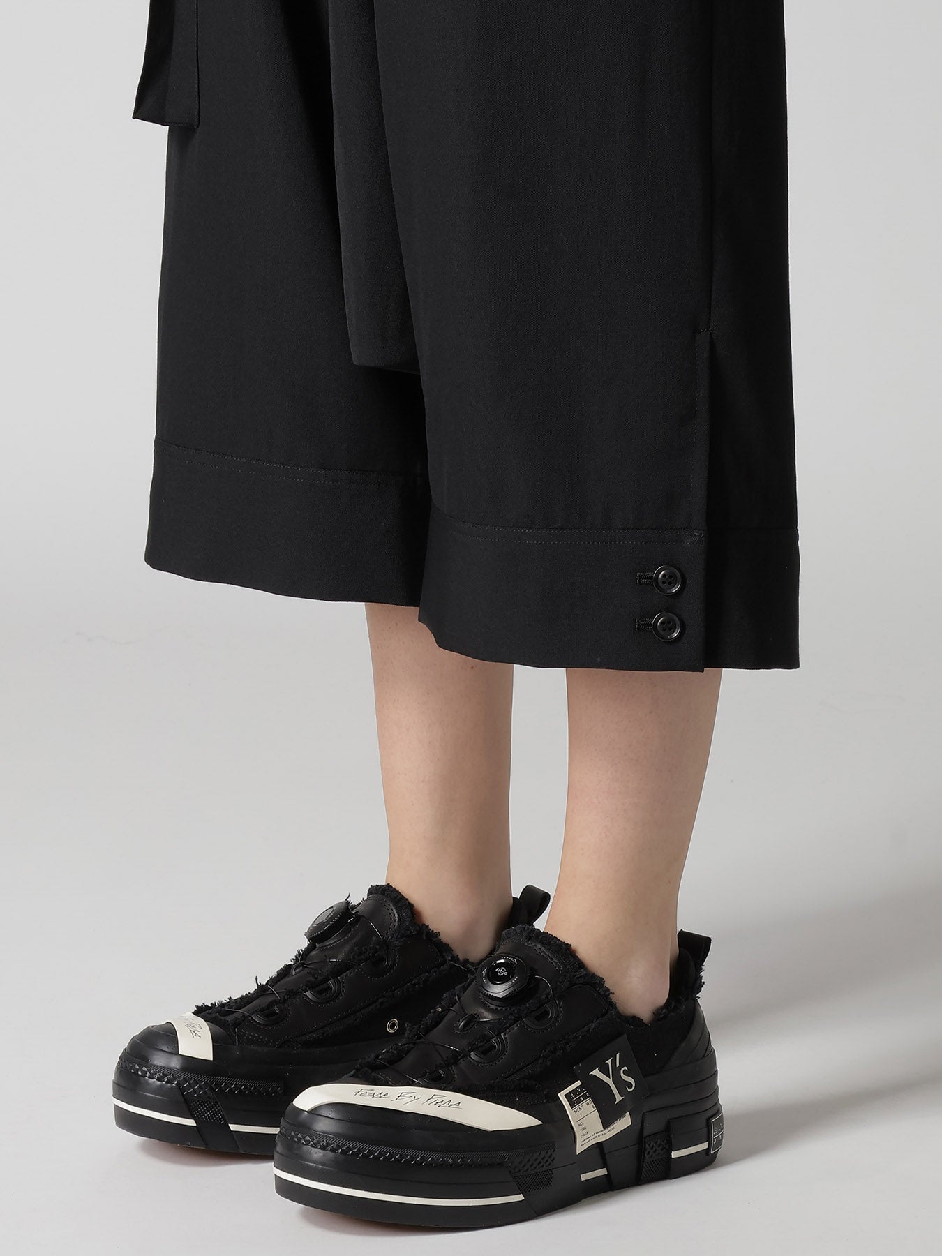 WOOL GABARDINE HEM CUFFS SAROUEL PANTS – THE SHOP YOHJI YAMAMOTO