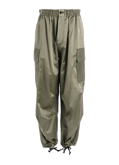 SATIN/COTTON CARGO PANTS