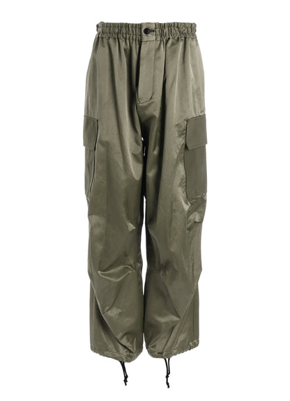 SATIN/COTTON CARGO PANTS