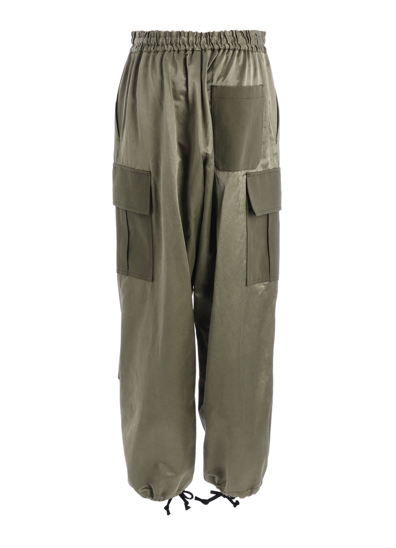 SATIN/COTTON CARGO PANTS