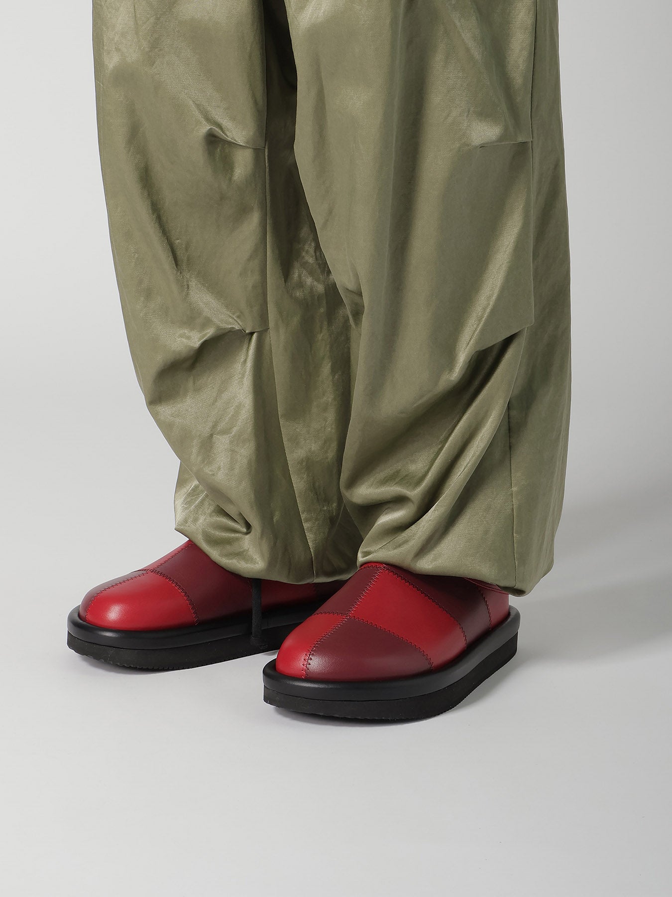 SATIN/COTTON CARGO PANTS