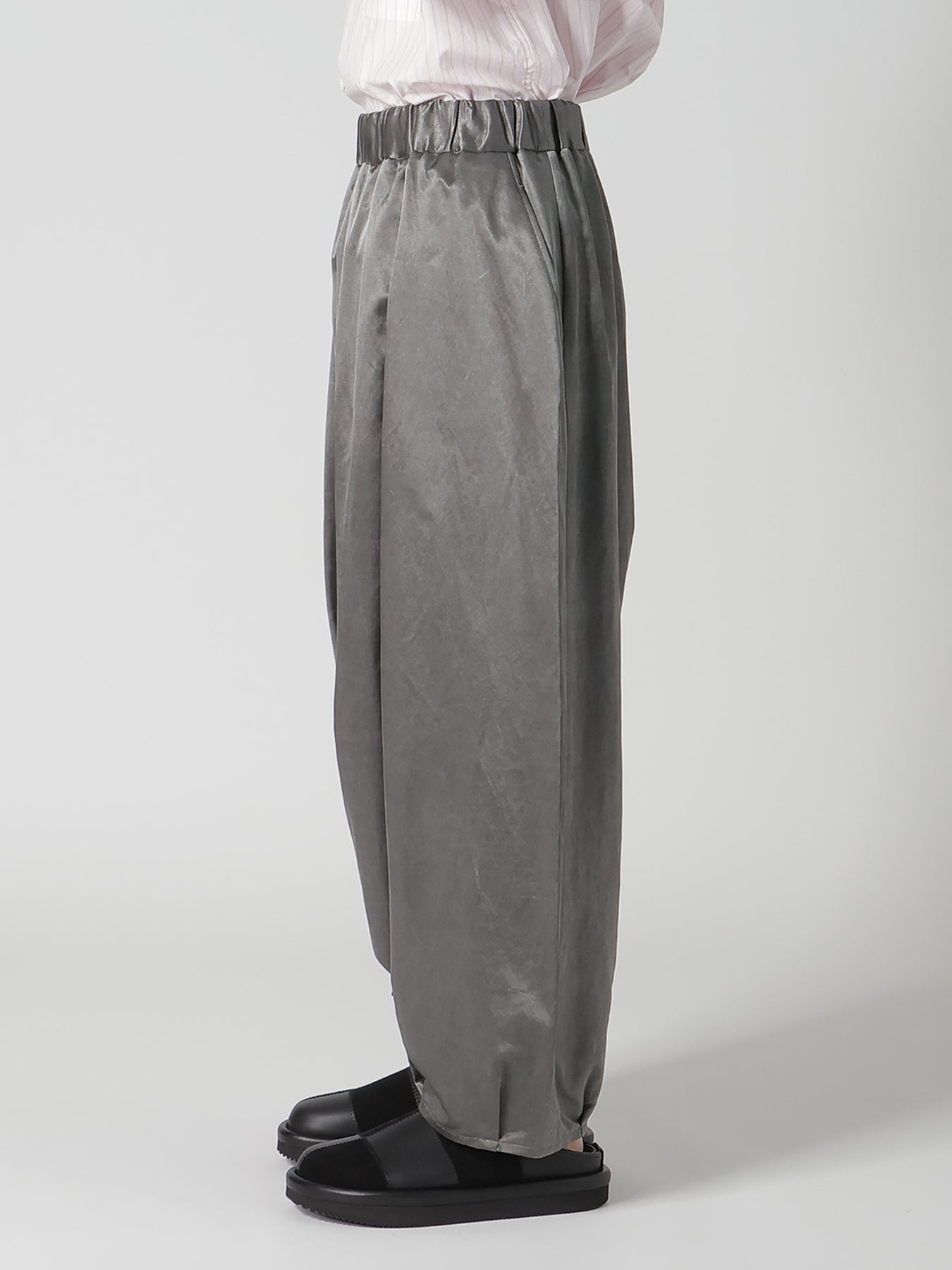 BLEACH SATIN BALLOON PANTS