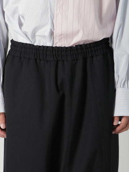 WOOL GABARDINE SAROUEL PANTS