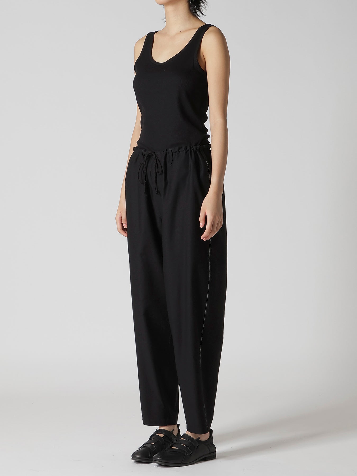 COTTON TWILL Y'S STITCH STRING PANTS