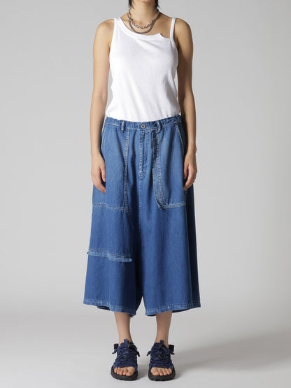 8OZ SPOTTED DENIM SAROUEL PANTS