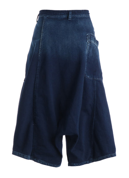 8OZ SPOTTED DENIM SAROUEL PANTS