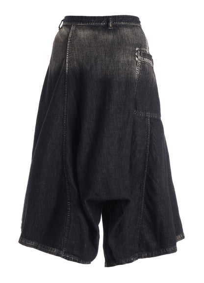 8OZ SPOTTED DENIM SAROUEL PANTS