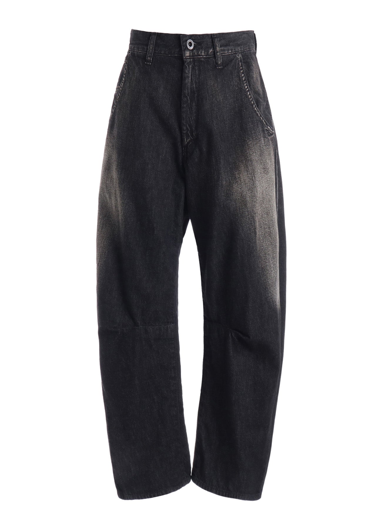 Yohji Yamamoto ドット＆ナンバー 非対称プリント デザインパンツ 8OZ SPOTTED DENIM WIDE PANTS WITH GUSSET – THE SHOP YOHJI YAMAMOTO