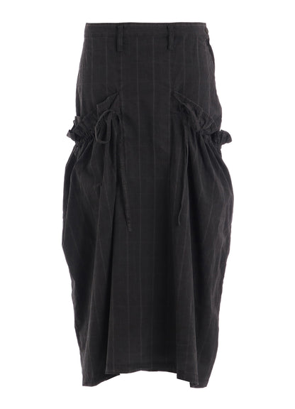 COTTON PLAID GATHER CLOTH S