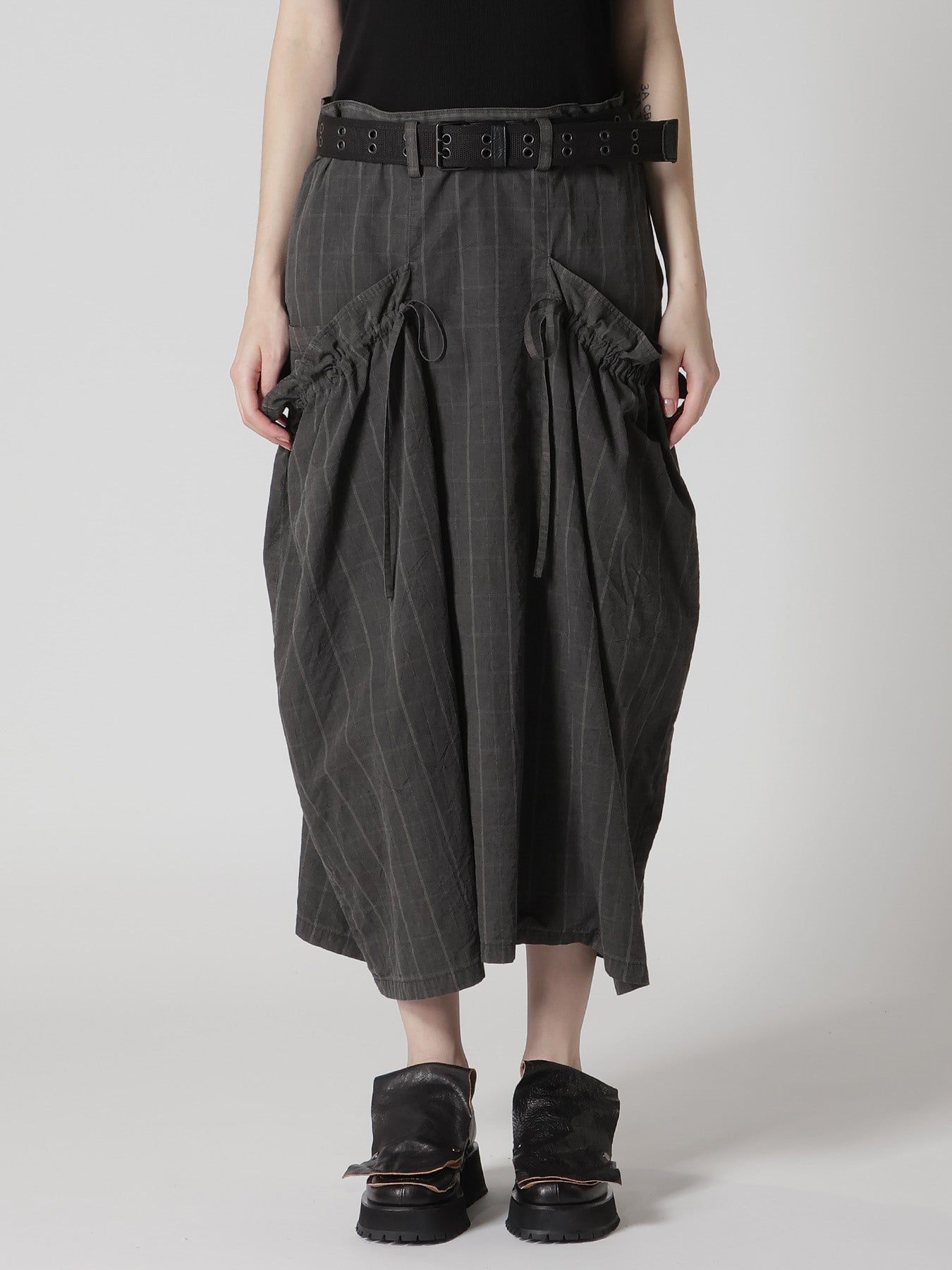 COTTON PLAID GATHER CLOTH S