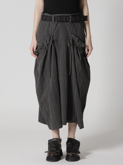 COTTON PLAID GATHER CLOTH S