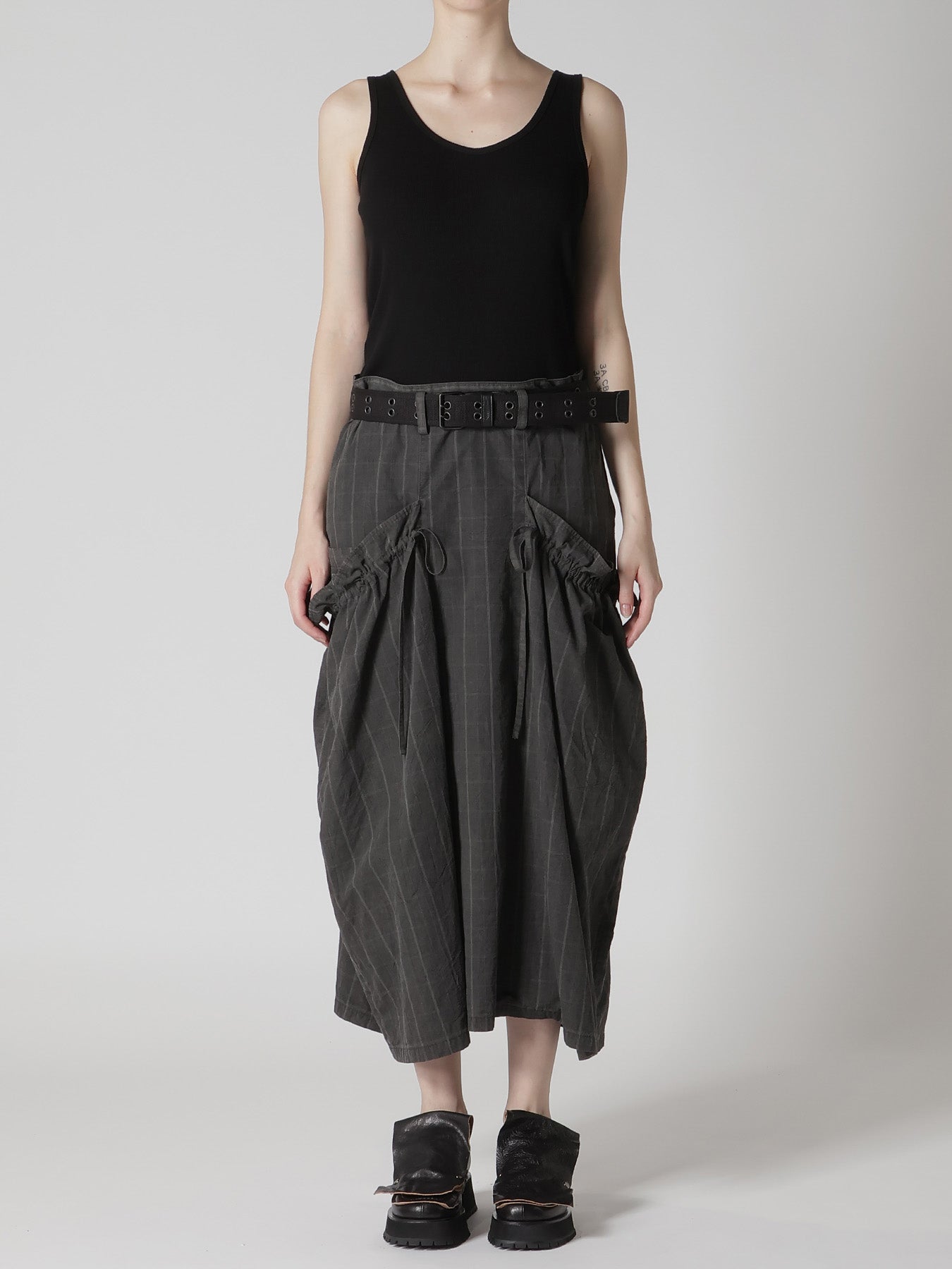 COTTON PLAID GATHER CLOTH S