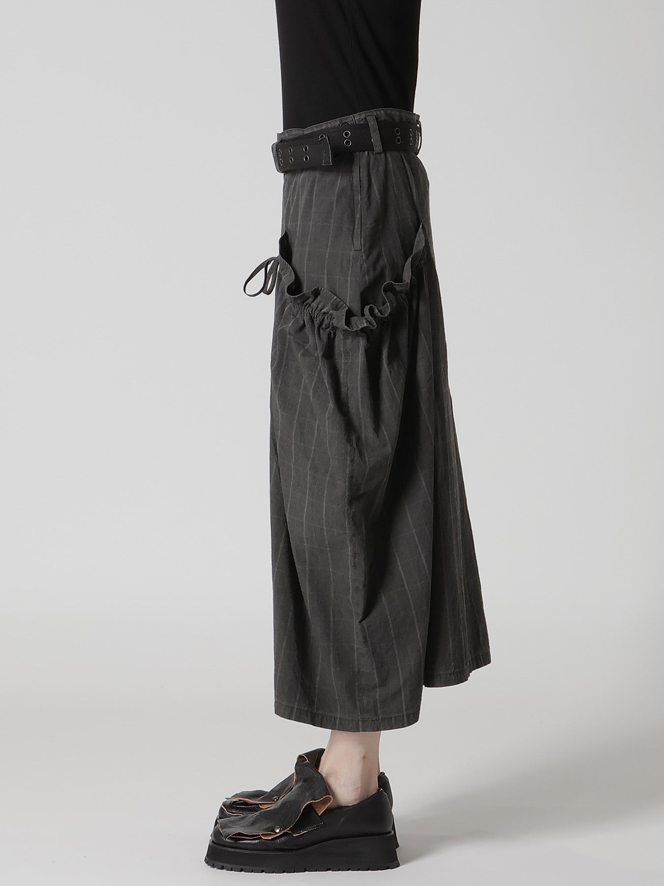 COTTON PLAID GATHER CLOTH S