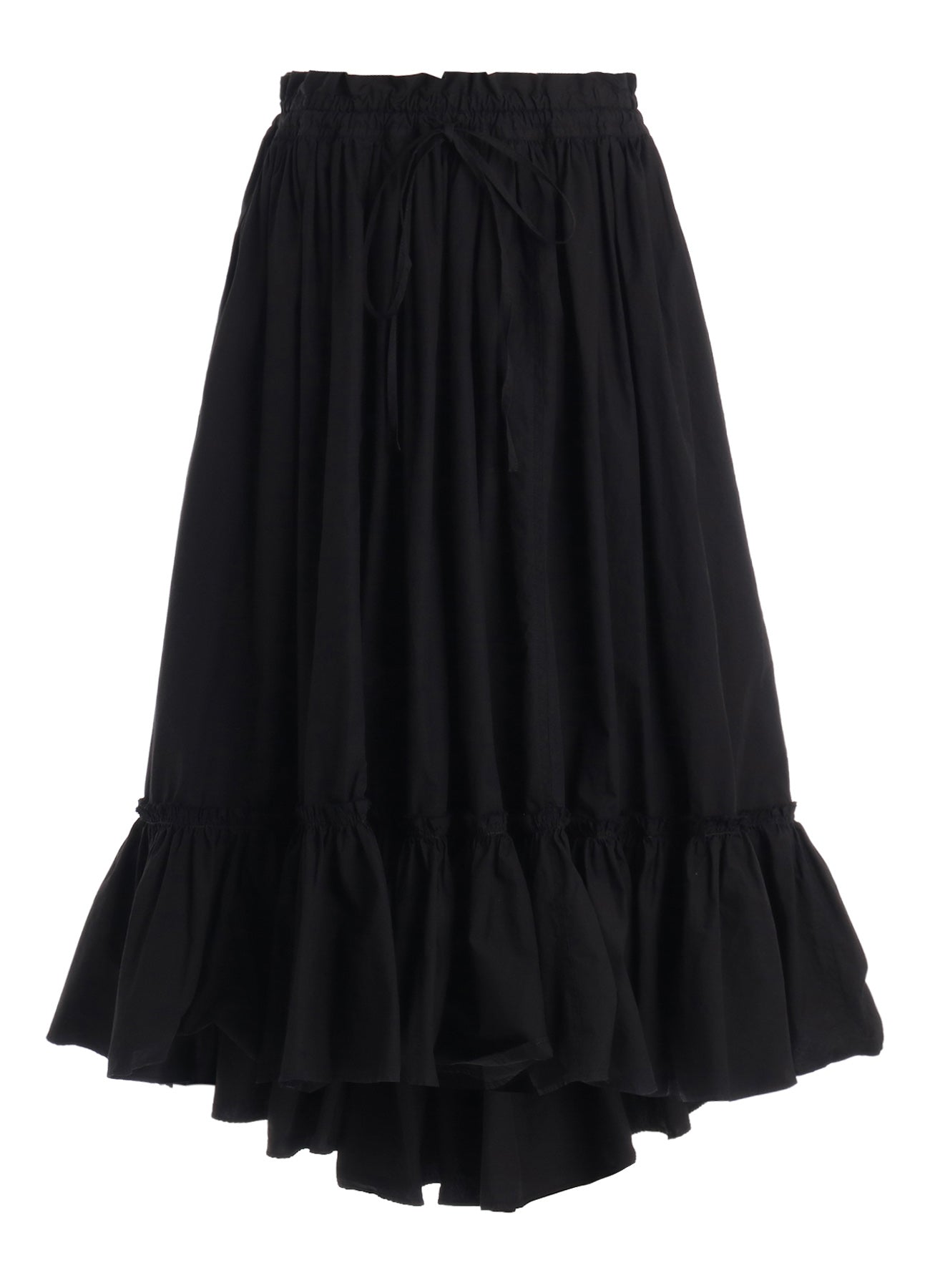 COTTON TYPEWRITER TIERED SKIRT