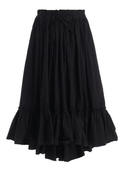 COTTON TYPEWRITER TIERED SKIRT
