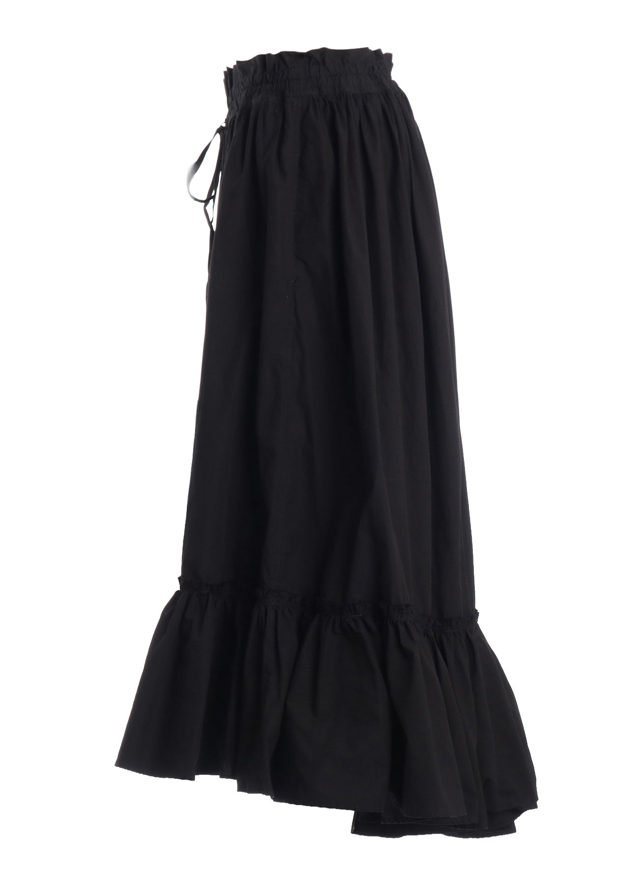 COTTON TYPEWRITER TIERED SKIRT