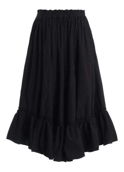 COTTON TYPEWRITER TIERED SKIRT