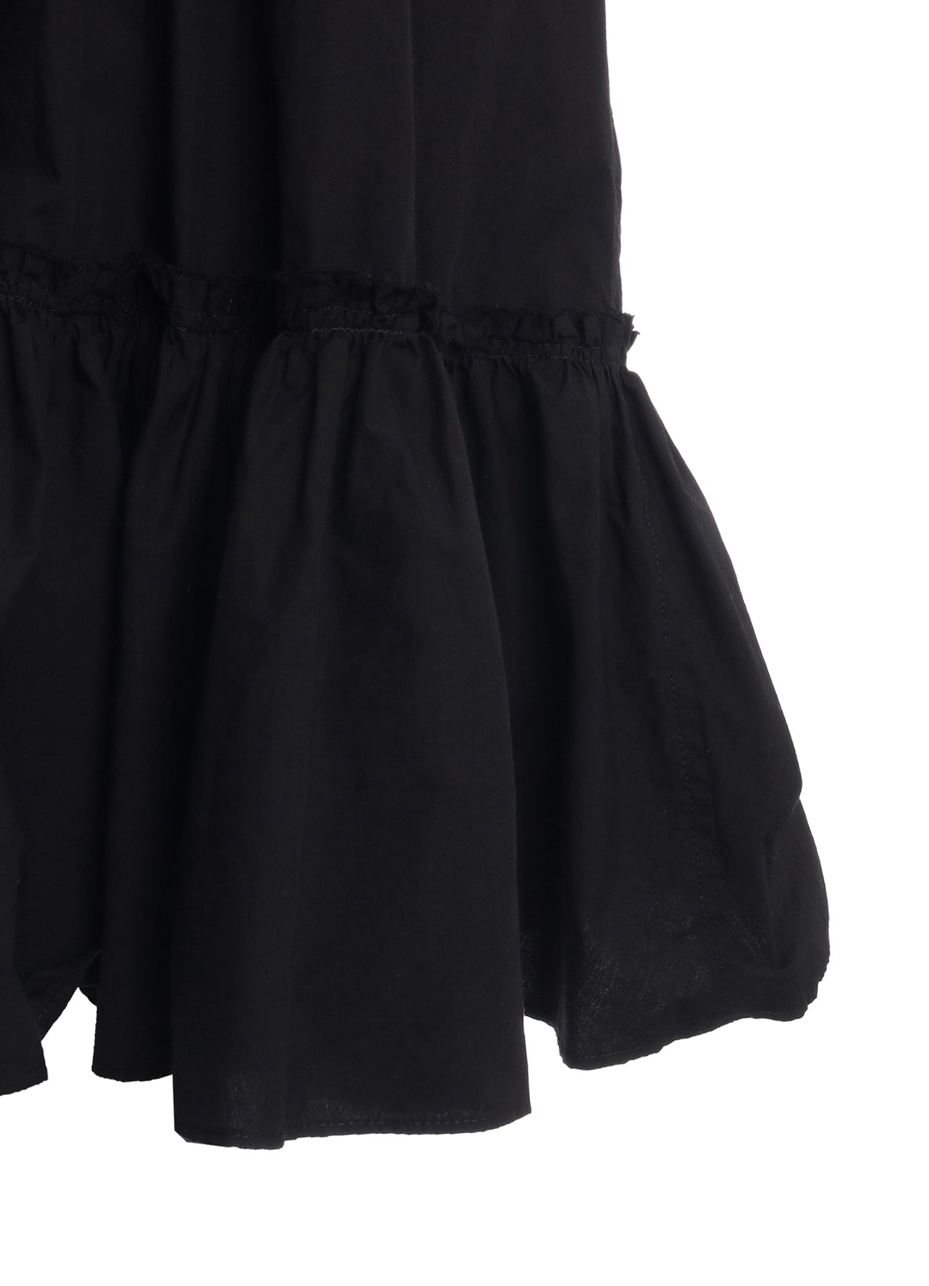 COTTON TYPEWRITER TIERED SKIRT