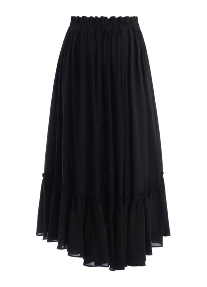 TA/PE GEORGETTE TIERED GATHERED SKIRT