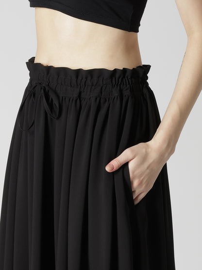 TA/PE GEORGETTE TIERED GATHERED SKIRT