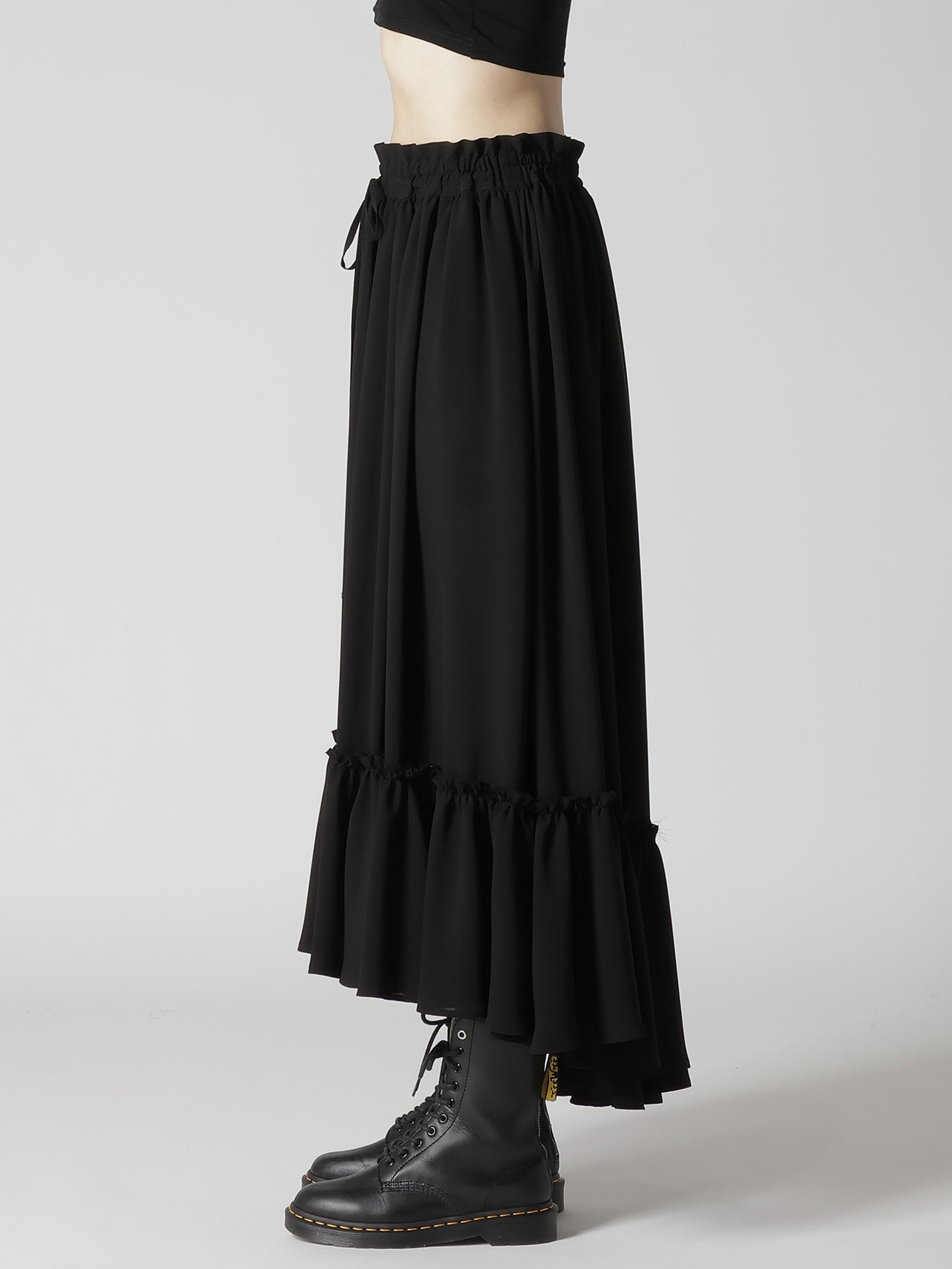 TA/PE GEORGETTE TIERED GATHERED SKIRT