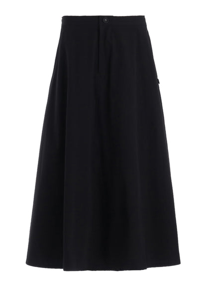 COTTON BROAD POCKET FLARE SKIRT