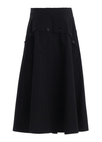 COTTON BROAD POCKET FLARE SKIRT