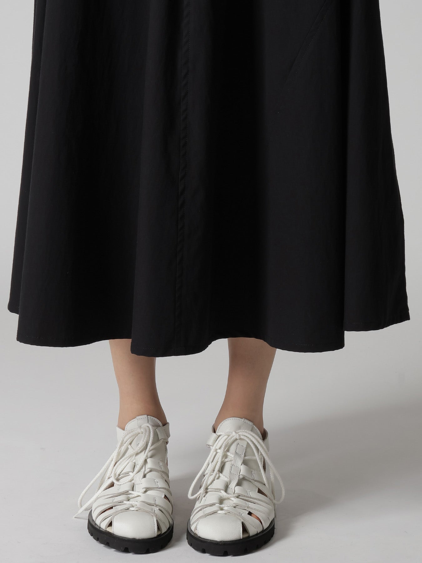 COTTON BROAD POCKET FLARE SKIRT
