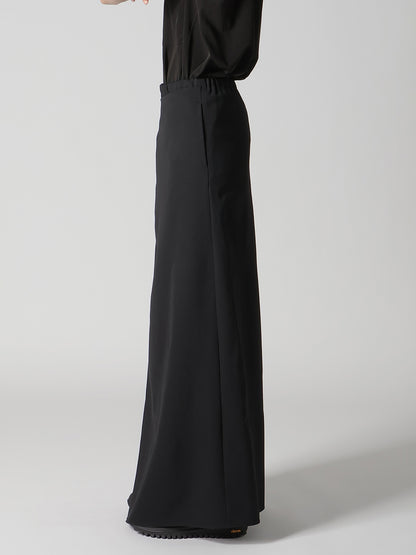 WOOL GABARDINE WRAP SKIRT